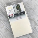 The Paper Cut - Cream Scallop Oval Swinging Z-Fold Card