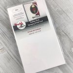 The Paper Cut - White Scallop Oval Swingin Z-Fold Card