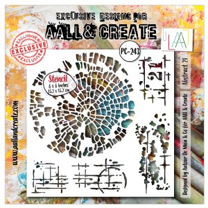 AALL and Create - 6"x 6" Stencil - Abstract 21