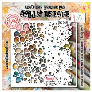 AALL and Create - 6"x 6" Stencil - Rocky Drift