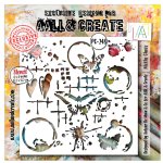 AALL and Create - 6"x 6" Stencil - Moths Chaos