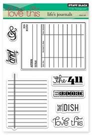 Penny Black - Clear Stamp - Life's Journal