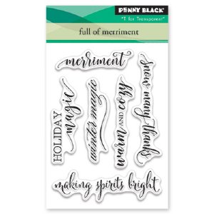 Penny Black - Clear Stamp - Full Of Merriment