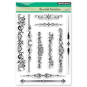 Penny Black - Clear Stamp - Flourish Borders