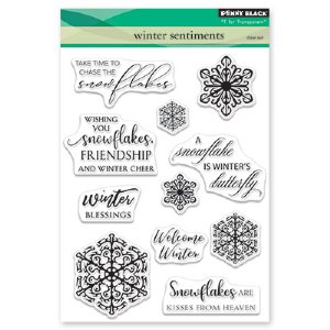 Penny Black - Clear Stamp - Winter Sentiments