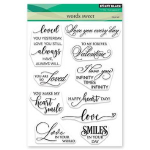 Penny Black - Clear Stamp - Words Sweet