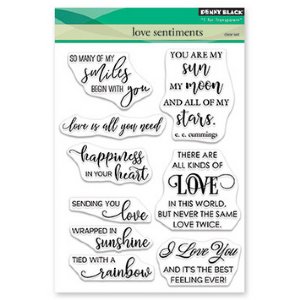 Penny Black - Clear Stamp - Love Sentiments