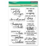 Penny Black - Clear Stamp - Love Sentiments
