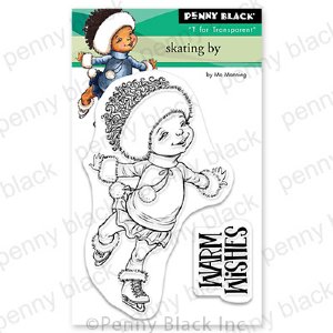Penny Black - Clear Stamp - Skating By