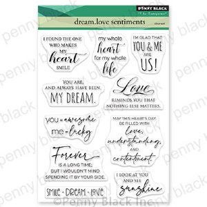 Penny Black - Clear Stamp - Dream.Love Sentiments