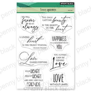 Penny Black - Clear Stamp - Love Quotes