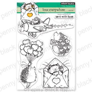 Penny Black - Clear Stamp - Love Everywhere