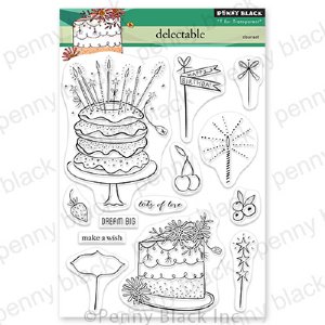 Penny Black - Clear Stamp - Delectable