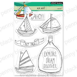 Penny Black  - Clear Stamp - Set Sail