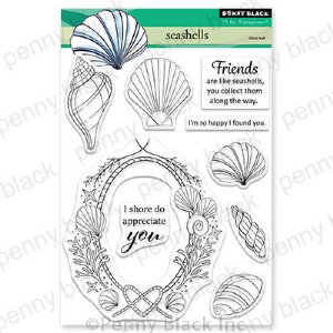 Penny Black  - Clear Stamp - Seashells