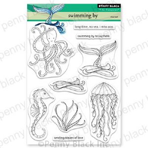 Penny Black  - Clear Stamp - Swimming By