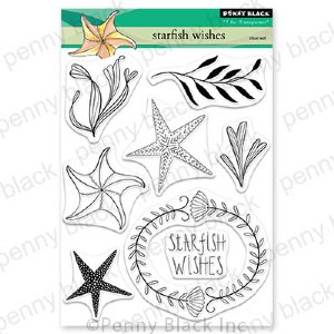 Penny Black  - Clear Stamp - Starfish Wishes