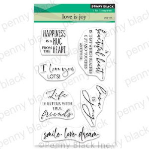Penny Black - Clear Stamp - Love is Joy