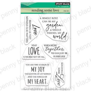 Penny Black - Clear Stamp - Sending Some Love