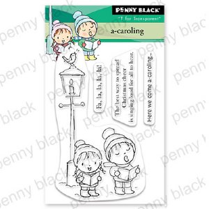 Penny Black - Clear Stamp - A-Caroling