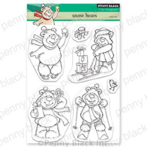 Penny Black - Clear Stamp - Snow Bears