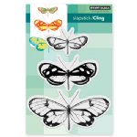 Penny Black - Cling Stamp - Butterfly Trio