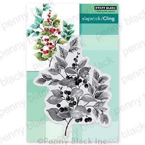 thumbnail image 2 of Penny Black Cling Rubber Stamp - Overjoyed Design For Card Making & Crafts 2 of 13