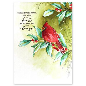 Penny Black - Cling Stamp - Holly Berry Branch