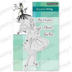 Penny Black - Cling Stamp - Here's to You!