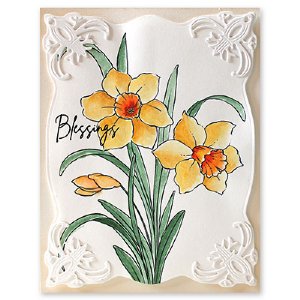 Penny Black - Cling Stamp - Dazzling Daffodils