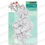 Penny Black - Cling Stamp - Holly Berry Bird