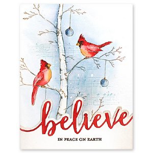 Penny Black - Cling Stamp - Cardinal Pair