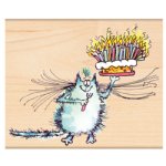 Penny Black - Wood Stamp - Birthday Whiskers