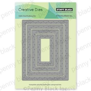 Penny Black - Dies -  Leaf Stitched Frames