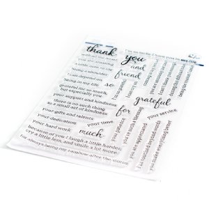 Pinkfresh Studios - Clear Stamps - Simply Sentiments - Thank You