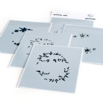 Pinkfresh Studios - Stencil Set - Rustic Floral Wreath