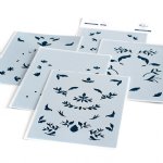 Pinkfresh Studios - Stencil Set - Folk Floral Print