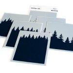 Pinkfresh Studios - Layering Stencil Set - Wintry Forest