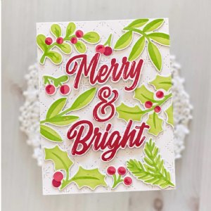 Pinkfresh Studios - Layering Stencil Set - Festive Leaves