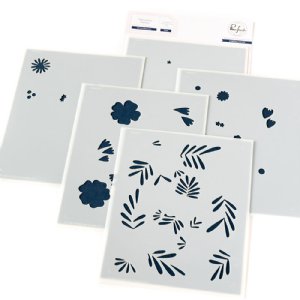 Pinkfresh Studios - Stencil Set - Berries & Blossoms