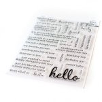 Pinkfresh Studios - Clear Stamp - Simply Sentiments - Hello