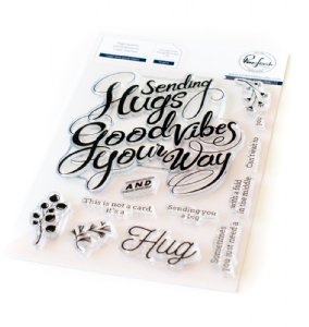 Pinkfresh Studios  - Clear Stamp - Hugs and Good Vibes