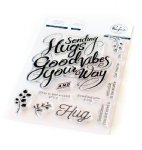 Pinkfresh Studios  - Clear Stamp - Hugs and Good Vibes