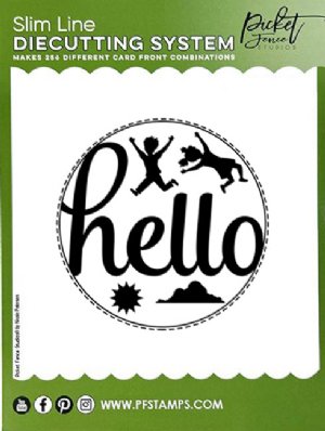 Picket Fence Studios - Die - Slimline Hello