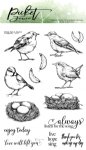 Picket Fence - Clear Stamps - Songbirds
