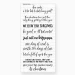 Picket Fence - Clear Stamp - Inappropriate Christmas