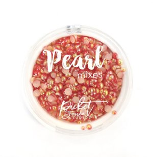 Picket Fence Studios - Flatback Pearls - Tangerine&Sunlight Yellow