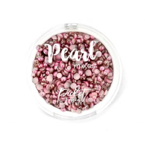 Picket Fence Studios - Flatback Pearls - True Pink&Chocolate Brown