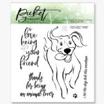 Picket Fence - Clear Stamp - Lucy Puppy