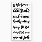 Picket Fence - Clear Stamp - Ways To Say Congrats